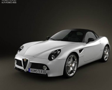 Alfa Romeo 8c Spider 2011 3D Model