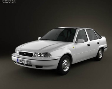 Daewoo LeMans (Nexia, Cielo, Racer) Sedan 1996 3D Model