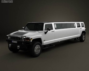 Hummer H3 Limousine 2010 3D Model