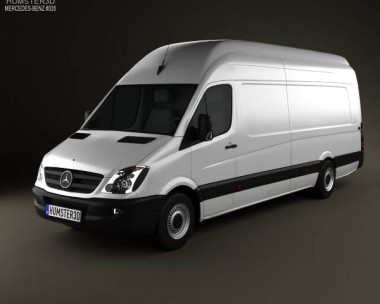 Mercedes-Benz Sprinter PanelVan Extralong 2011 3D Model