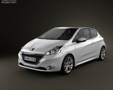 Peugeot 208 3-door 2013 3D model