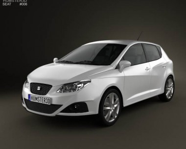 Seat Ibiza hatchback 5-door 2011 3D model