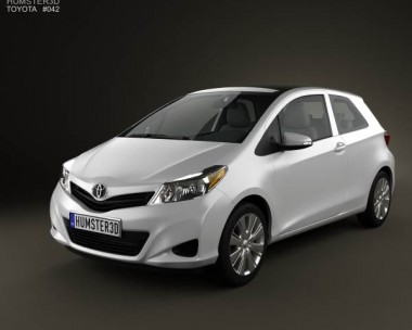 Toyota Yaris 3-door 2012 3D Model