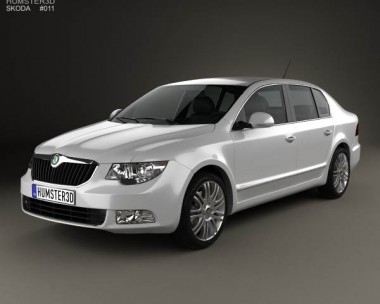 Skoda Superb Sedan 2011 3D Model