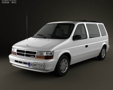 Dodge Caravan 1990 3D Model