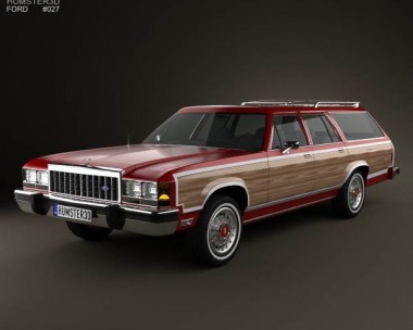 Ford Country Squire 1979-1991 3D Model