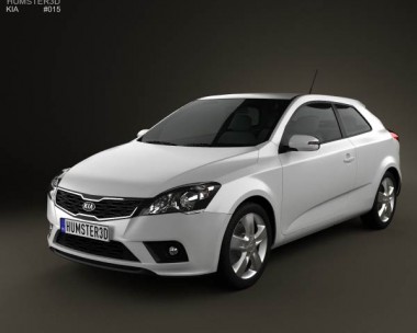 Kia Pro Ceed 3-door hatchback 2011 3D Model