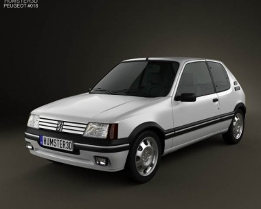 Peugeot 205 3-door GTI 1983-1998 3D Model