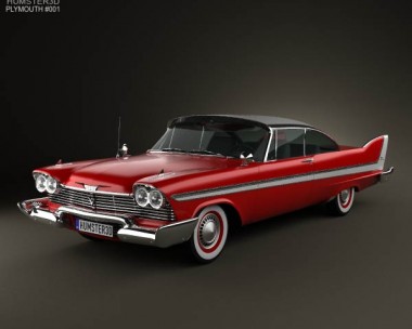 Plymouth Fury coupe Christine 1958 3D Model