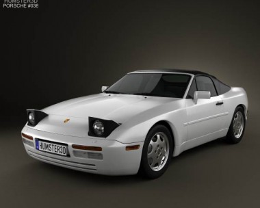 Porsche 944 Cabriolet 1991 3D Model