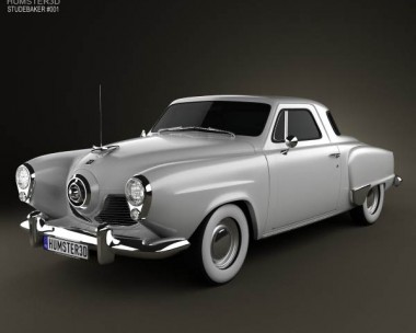 Studebaker Champion (Commander) hardtop 1951 3D Model