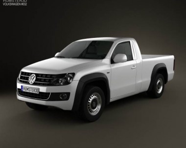 Volkswagen Amarok Single Cab 2010 3D Model