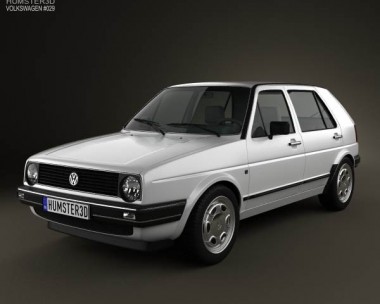 Volkswagen Golf Mk2 5-door 1983 3D model