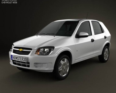 Chevrolet Celta 5-door hatchback 2011 3D Model