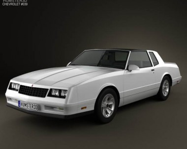 Chevrolet Monte Carlo SS 1986 3D Model