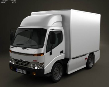 Hino 300 Standard Cab Box 2010 3D Model