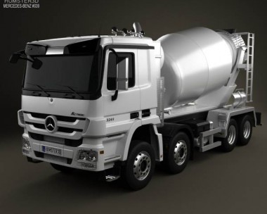 Mercedes-Benz Actros Mixer 2011 3D Model