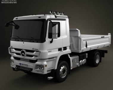 Mercedes-Benz Actros Tipper 2-axle 2011 3D Model