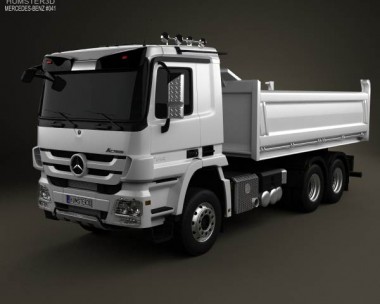 Mercedes-Benz Actros Tipper 3-axle 2011 3D model