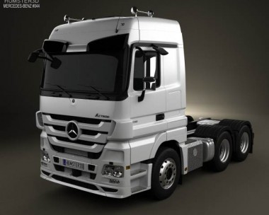 Mercedes-Benz Actros Tractor 3-axle 2011 3D Model