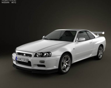 Nissan Skyline R34 GT-R coupe 1999 3D Model