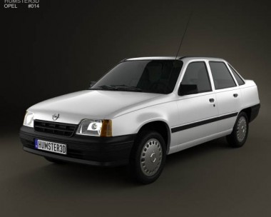 Opel Kadett E Sedan 1984-1991 3D Model