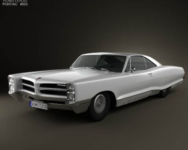 Pontiac Bonneville Hardtop 2-door 1966 3D Model