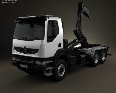 Renault Kerax Hook Loader 2011 3D model