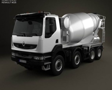 Renault Kerax Mixer 2011 3D model