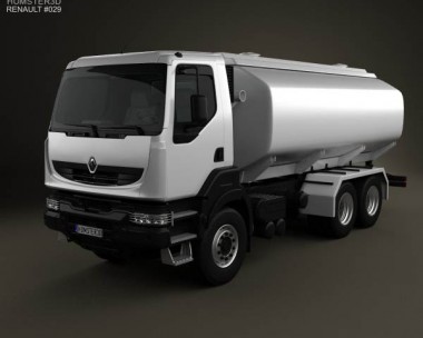 Renault Kerax Tanker 2011 3D Model