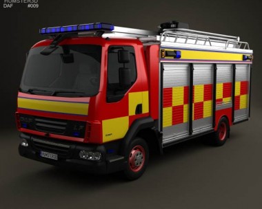 DAF LF Fire Truck 2011 3D model