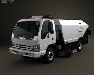 Isuzu NPR Road Cleaner 2011 3D Model