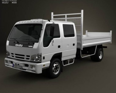 Isuzu NPR Tipper Van Truck 2011 3D Model