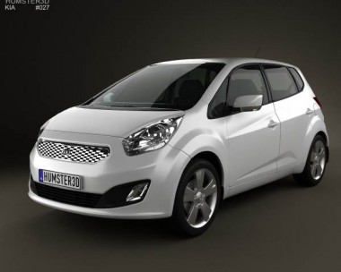 Kia Venga with HQ Interior 2011 3D model