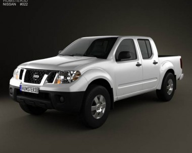 Nissan Frontier Crew Cab Short Bed 2012 3D Model