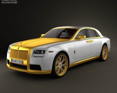 Rolls-Royce Ghost Diva Fenice Milano with HQ Interior 2012 3D model