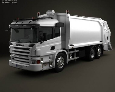 Scania P Garbage 2011 3D model