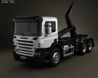 Scania P Hook Loader 2011 3D Model