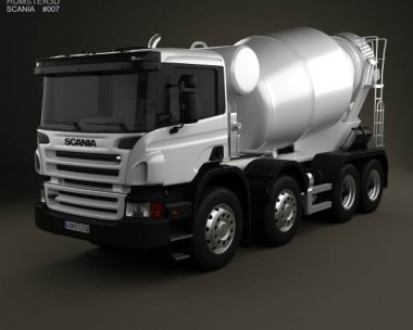 Scania P Mixer 2011 3D model