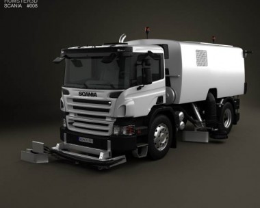 Scania P Road Cleaner 2011 3D Model