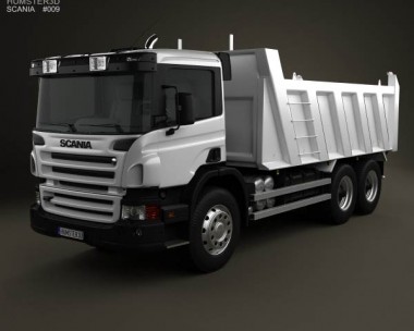 Scania P Tipper 2011 3D Model