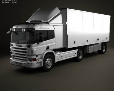 Scania P Tractor Trailer 2011 3D Model