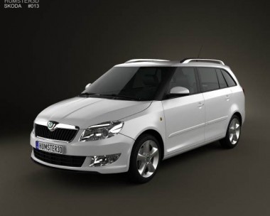 Skoda Fabia Combi Greenline 2011 3D model