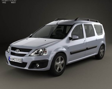 Lada Largus 2012 3D model