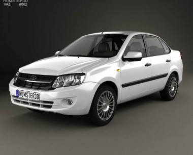 Lada Granta sedan 2012 3D Model