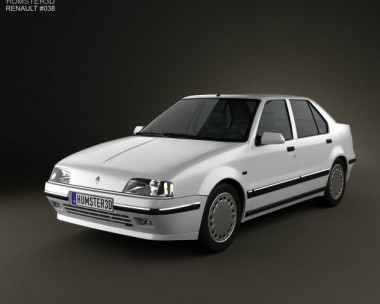 Renault 19 Sedan 1988 3D Model