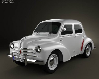 Renault 4CV sedan 1947-1961 3D Model