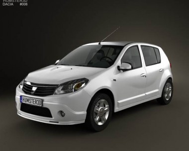 Dacia Sandero 2011 3D Model