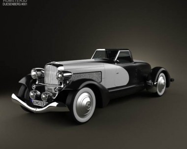 Duesenberg SJ Boattail Speedster 1933 3D Model