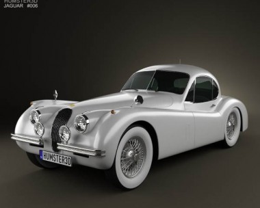 Jaguar XK120 coupe 1953 3D Model